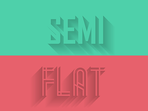 Semi-Flat Design